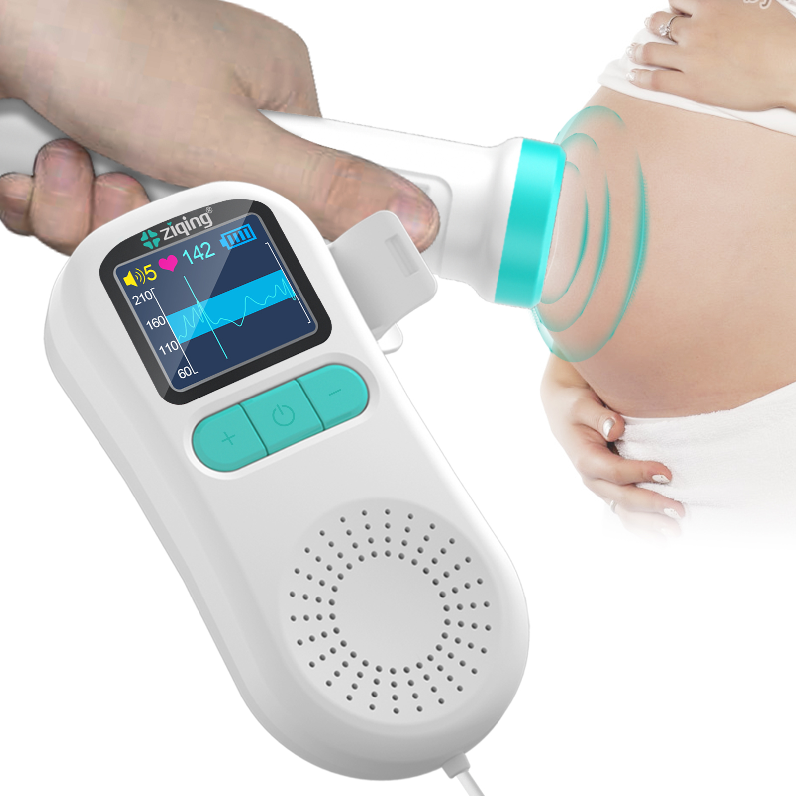 Doppler Digital com Gráfico - Monitor de ritmo cardíaco do bebé - Image 4