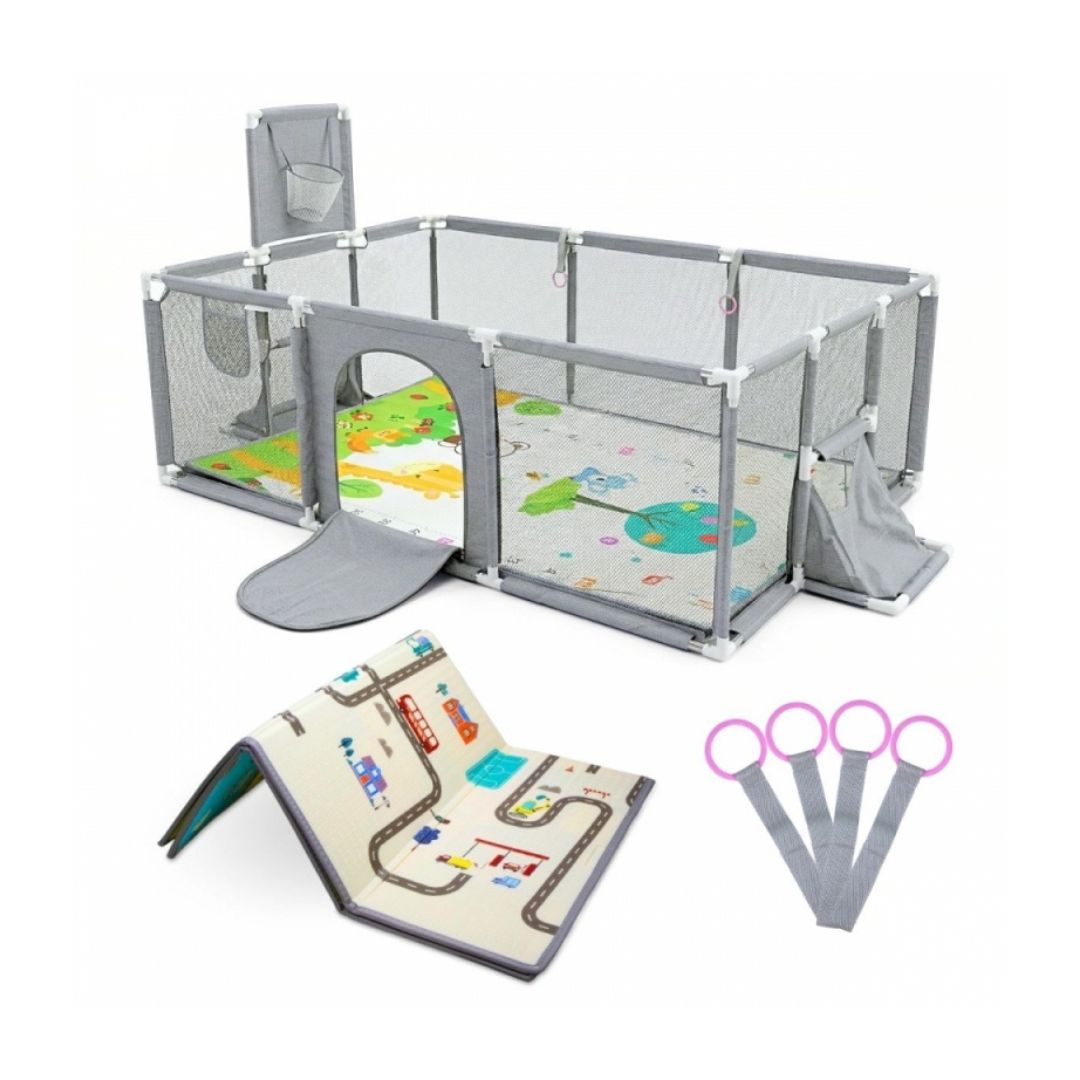 Parque Infantil com Tapete 128x233cm - Mobiclinic