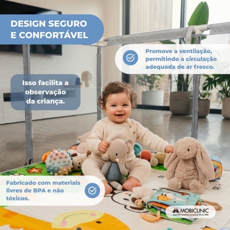 Parque Infantil com Tapete 128x233cm - Mobiclinic - Image 4