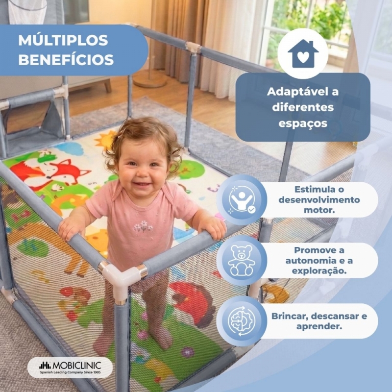 Parque Infantil com Tapete 128x233cm - Mobiclinic - Image 6